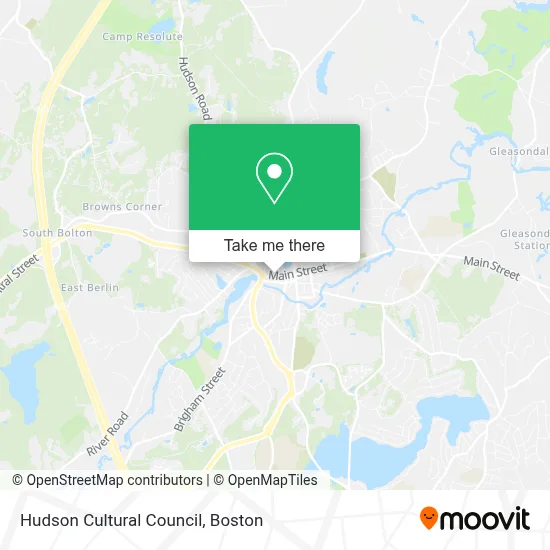 Hudson Cultural Council map