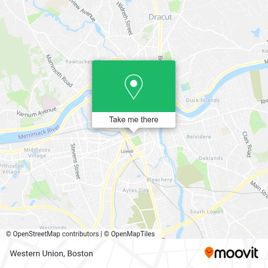 Western Union map