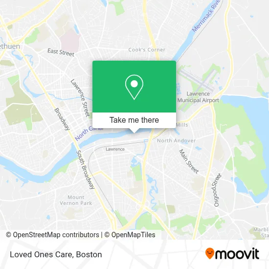 Loved Ones Care map