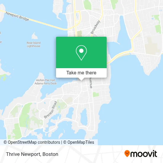 Thrive Newport map