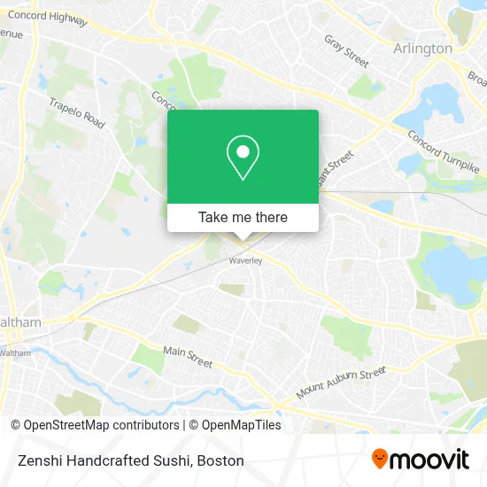 Zenshi Handcrafted Sushi map