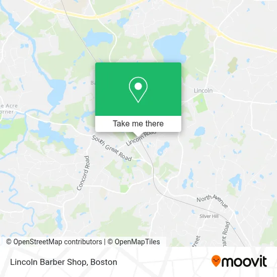 Lincoln Barber Shop map