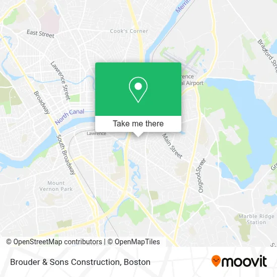 Brouder & Sons Construction map