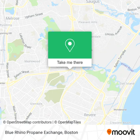 Blue Rhino Propane Exchange map