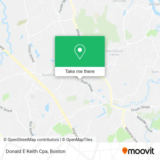Donald E Keith Cpa map
