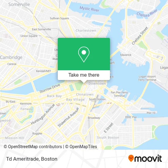 Td Ameritrade map
