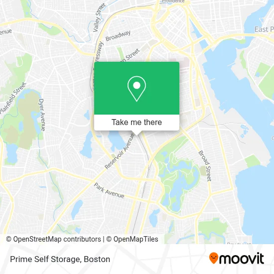 Prime Self Storage map