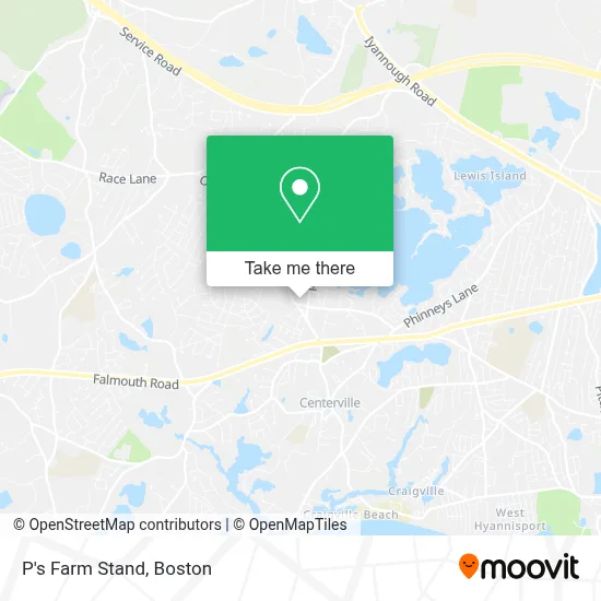 P's Farm Stand map