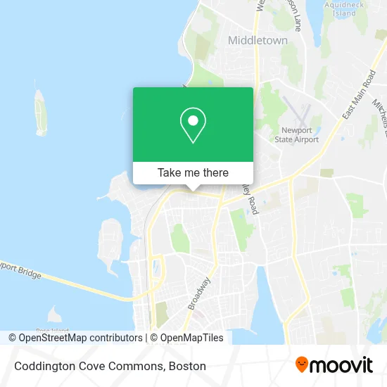 Coddington Cove Commons map