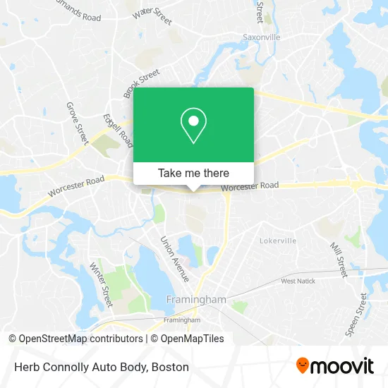 Herb Connolly Auto Body map