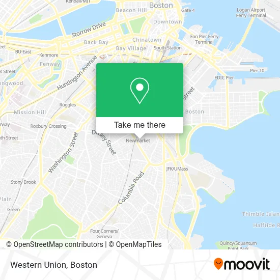 Western Union map