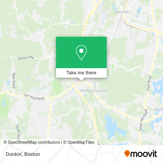 Dunkin' map
