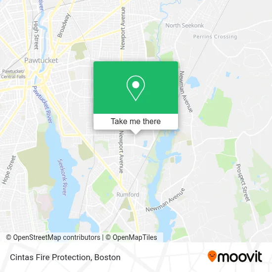 Cintas Fire Protection map