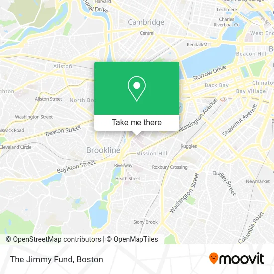 The Jimmy Fund map
