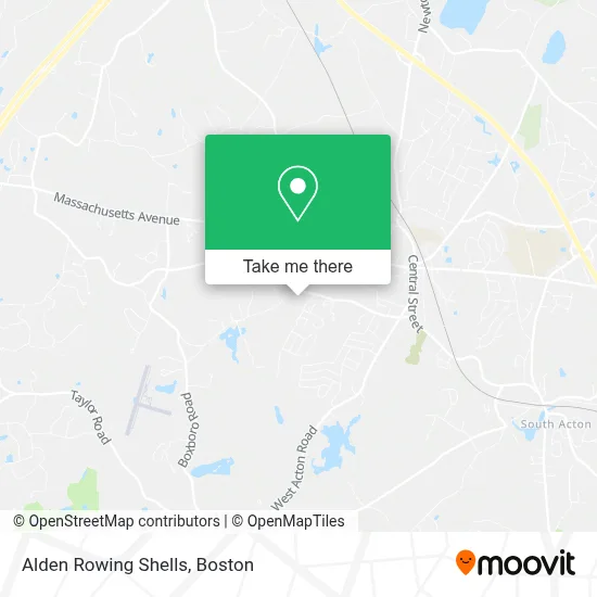 Alden Rowing Shells map