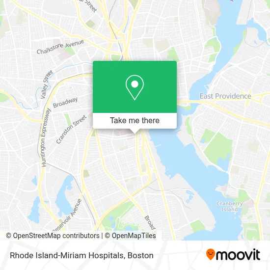 Rhode Island-Miriam Hospitals map