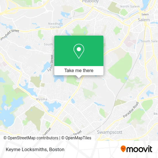 Keyme Locksmiths map