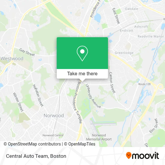 Central Auto Team map