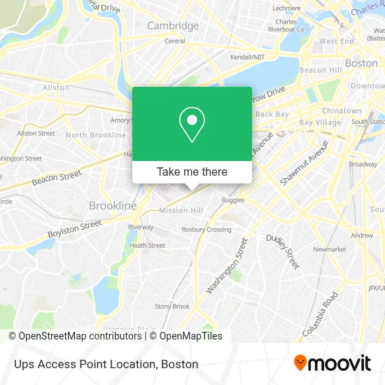 Ups Access Point Location map