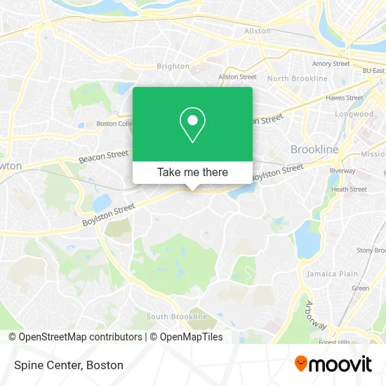 Spine Center map