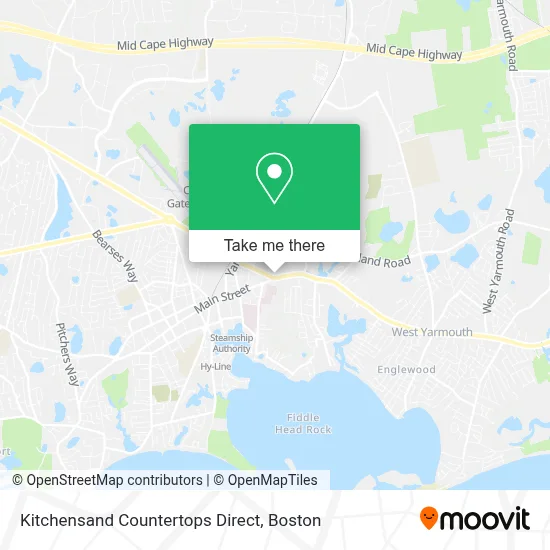 Kitchensand Countertops Direct map