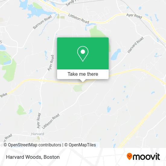 Harvard Woods map
