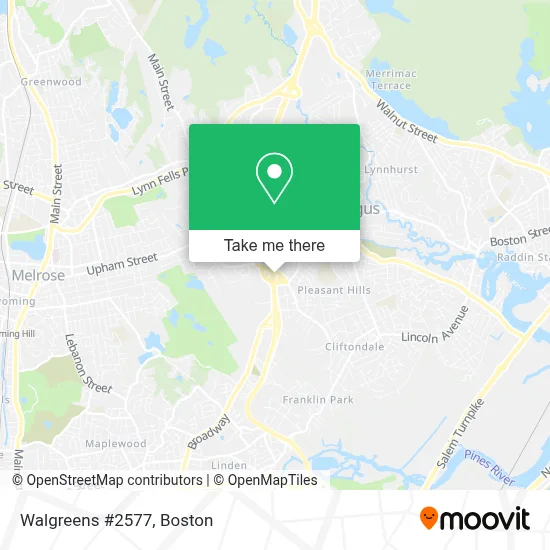 Walgreens #2577 map