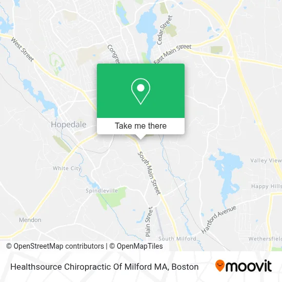 Healthsource Chiropractic Of Milford MA map