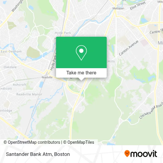 Santander Bank Atm map