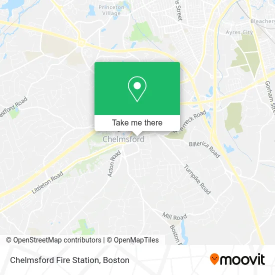 Chelmsford Fire Station map