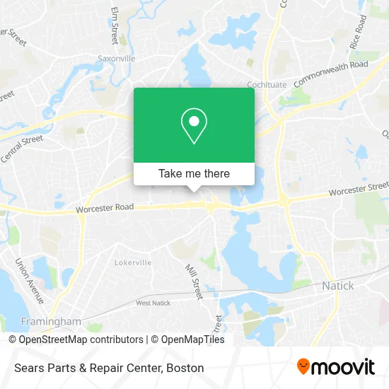 Sears Parts & Repair Center map