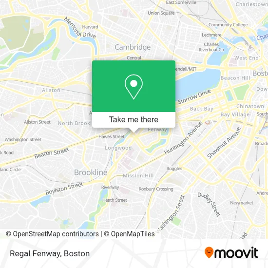 Regal Fenway map