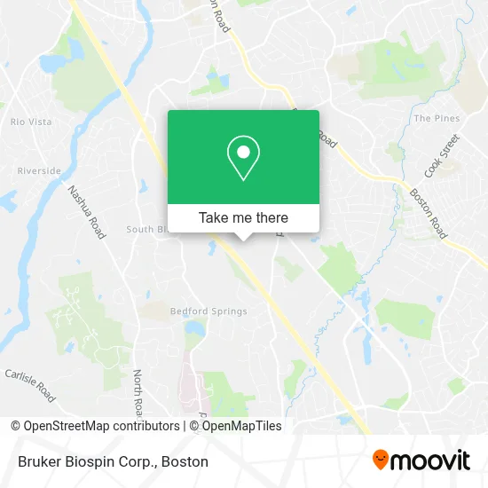 Bruker Biospin Corp. map