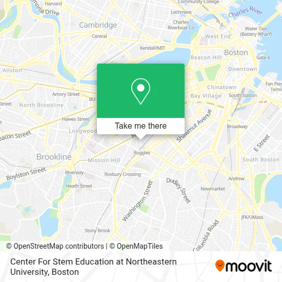 Center For Stem Education at Northeastern University map