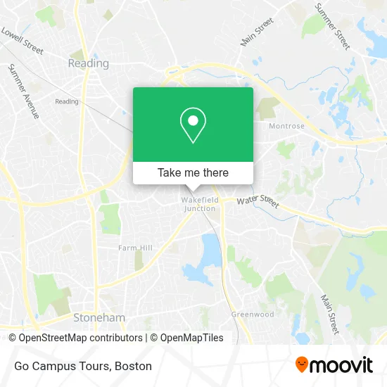 Go Campus Tours map