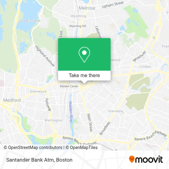 Santander Bank Atm map