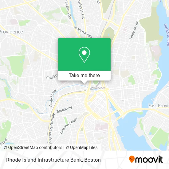 Rhode Island Infrastructure Bank map
