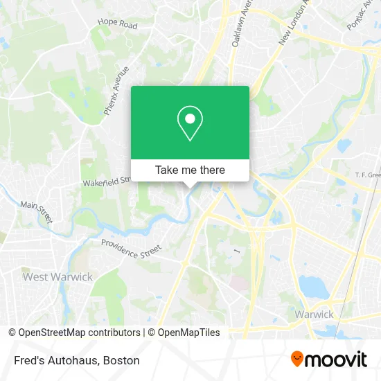Fred's Autohaus map