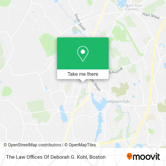 The Law Offices Of Deborah G. Kohl map