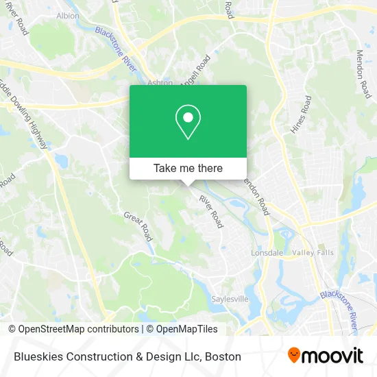 Blueskies Construction & Design Llc map