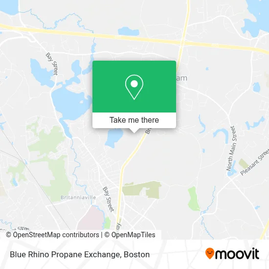 Blue Rhino Propane Exchange map