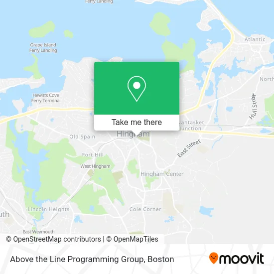 Above the Line Programming Group map