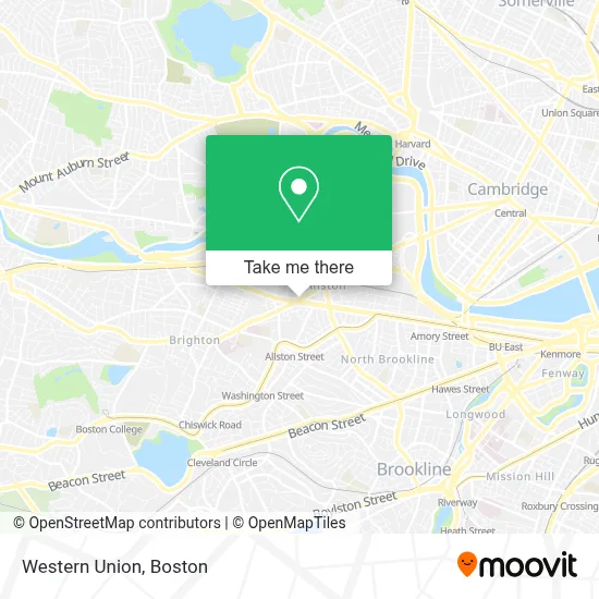 Western Union map