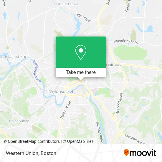 Western Union map