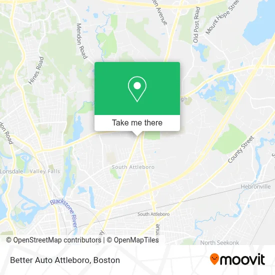 Better Auto Attleboro map
