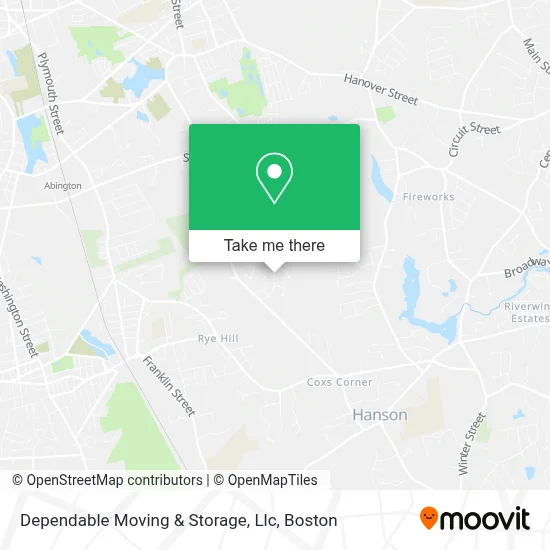 Dependable Moving & Storage, Llc map