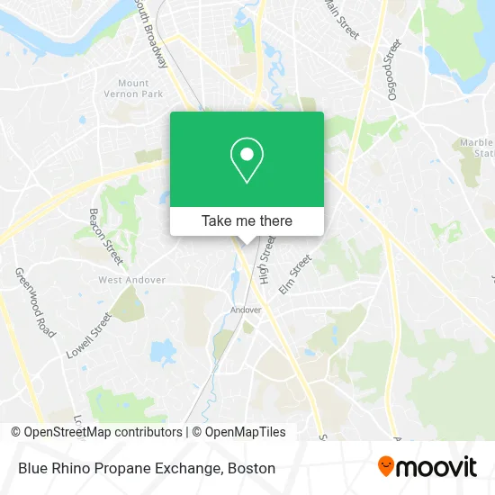 Blue Rhino Propane Exchange map