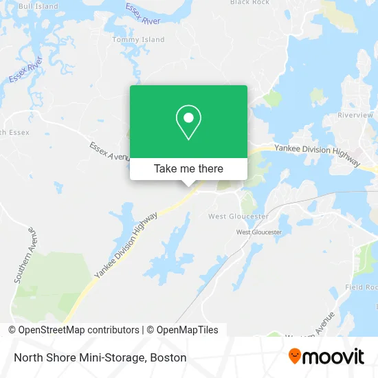 North Shore Mini-Storage map