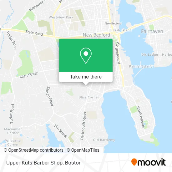 Upper Kuts Barber Shop map
