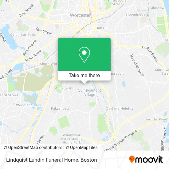 Lindquist Lundin Funeral Home map